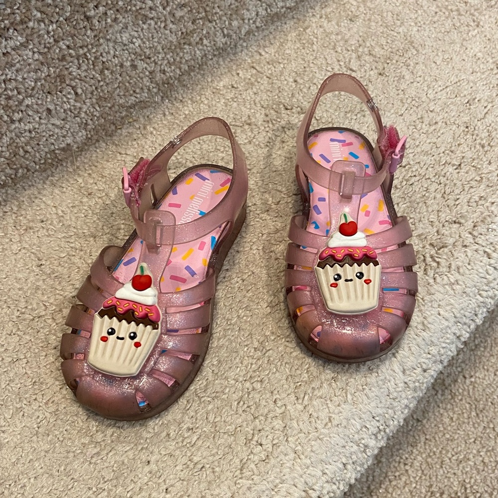 Mini Melissa girls cupcake jelly sandals